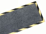 Picture of CABLE SAFE - 1/2"X16"X47" CARPET CHARCOAL W/BLACK YELLOW STRIPES ALL SIDES